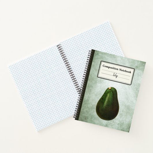 Carnet Illustration Persea Avocado Comp personnalisée (Intérieur)