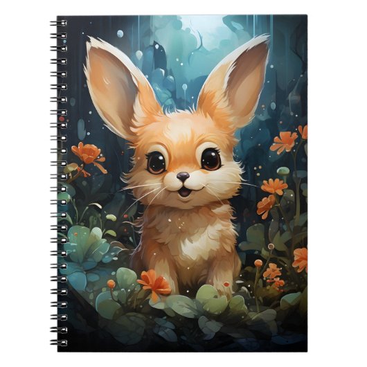 Carnet Illustration pour enfants adorable lapin de mer mi (Devant)