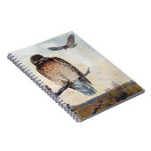 Carnet illustration Rouge-épaulée de cru de faucons (Côté Droit)