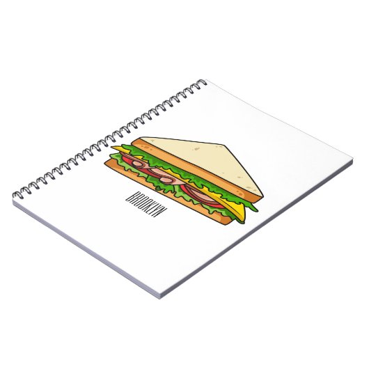 Carnet Illustration Sandwich (Côté gauche)