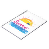 Carnet Illustration Sunset Summer Beach (Côté gauche)