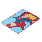 Carnet Illustration Supergirl volant vers le haut (Côté gauche)