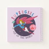 Carnet Illustration Supergirl volant vers le haut (Dos)