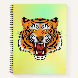 Carnet Illustration Tête de Tigre Féroce-24327 Sweat à ca