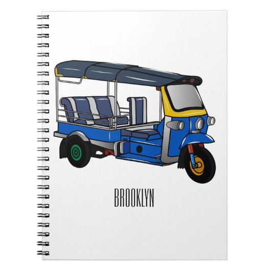 Carnet Illustration Tuk tuk (Devant)