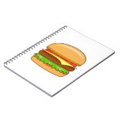 Carnet Illustration vectorielle de Burger (Côté gauche)