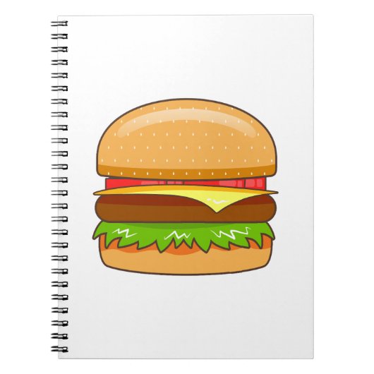 Carnet Illustration vectorielle de Burger (Devant)