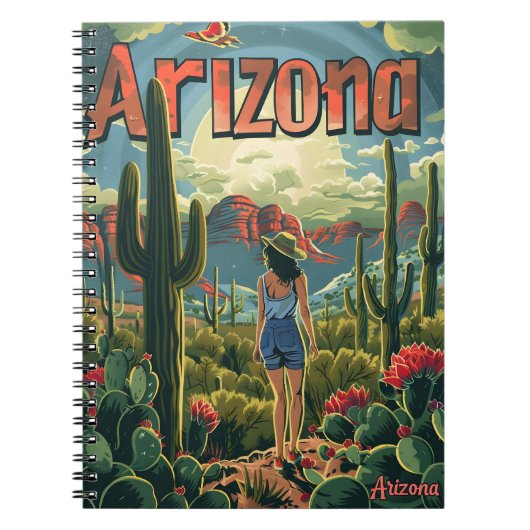 Carnet Illustration Vintage Arizona (Devant)