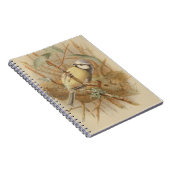 Carnet Illustration vintage de Bluetit (Côté Droit)