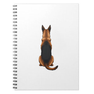 Carnet Illustration vintage de chien de berger allemand v