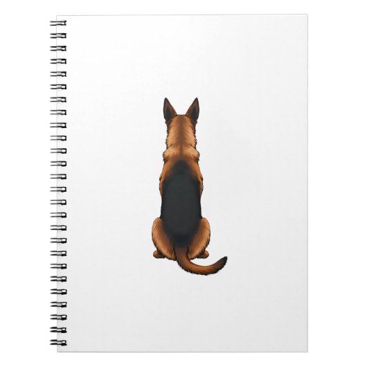 Carnet Illustration vintage de chien de berger allemand v (Devant)