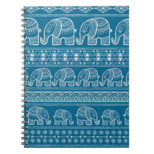 Carnet Illustration vintage du cadre éléphant