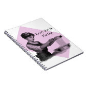 Carnet Illustration vintage d'une cuisson de dame (Côté Droit)