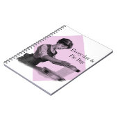 Carnet Illustration vintage d'une cuisson de dame (Côté gauche)