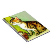 Carnet Illustration vintage Tabby Cat (Côté Droit)