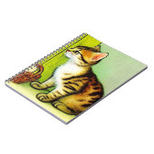 Carnet Illustration vintage Tabby Cat (Côté gauche)