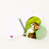 Carnet Illustration vintage Tabby Cat (Intérieur)