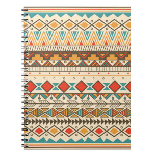 Carnet Illustration Vintage tribale aztèque
