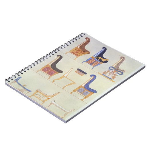 Carnet Illustrations de divers sièges et armchai peints (Côté gauche)