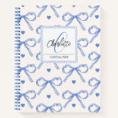 Carnet Illustrations dessinées à la main Rubans coquettes (Devant)