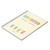 Carnet Illustrations mignonnes de crayon de professeur (Côté gauche)