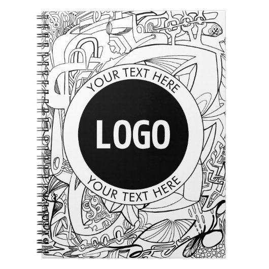 Carnet Illustrations originales modernes & votre logo (Devant)