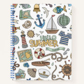 Carnet Illustrations Plage Côtière Amusante (Devant)