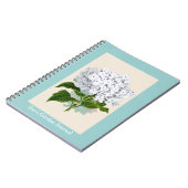 Carnet Illustrations Vintages d'Hydrangée blanche (Côté gauche)