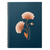 Carnet Ils ne Toil pas ou Spin Retro Floral Christian (Devant)