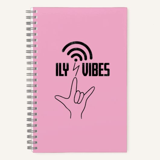 Carnet ILY Vibes - ASL Design (Recto)