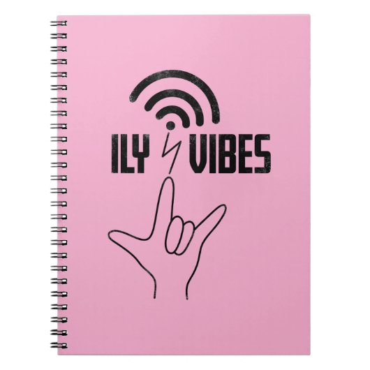 Carnet ILY Vibes - Conception ASL (Devant)