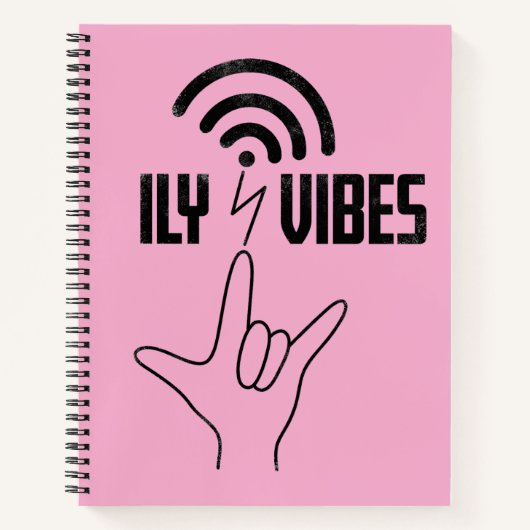 Carnet ILY Vibes - Conception ASL (Devant)