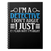 Carnet I'm A Detective I Don't Argue (Devant)