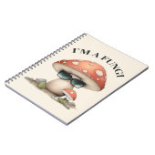 Carnet "I'm A Fungi" Cute Champagne avec lunettes de sole (Côté gauche)