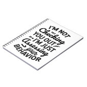 Carnet I'm Just Assessing Your Behavior (Côté gauche)