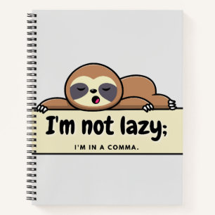 Carnet I'm not Lazy : Hilarious Writer's Comic Strip
