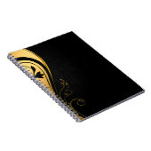 Carnet image Arrière - plan cadre or floral (Côté Droit)