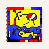Carnet Image avec art moderne poisson (Devant)