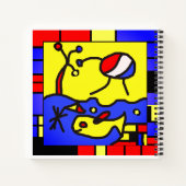 Carnet Image avec art moderne poisson (Dos)