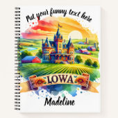 Carnet Image colorée d'une ferme emblématique de l'Iowa (Devant)