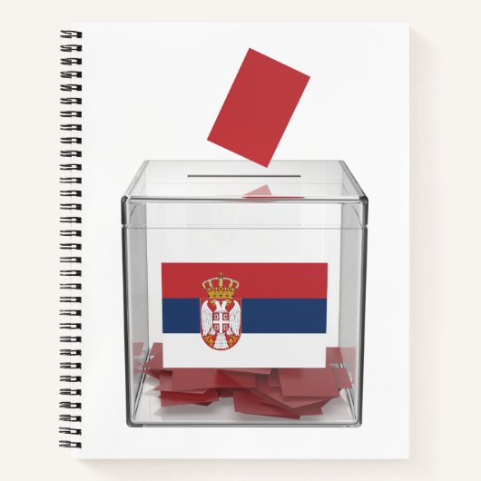 Carnet Image conceptuelle des élections en Serbie (Devant)