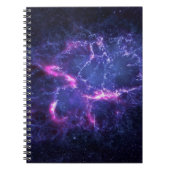 Carnet Image cosmique nébuleuse de l'espace dynamique (Devant)