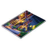 Carnet Image d'art Pixel d'une rue paisible de la ville à (Côté gauche)