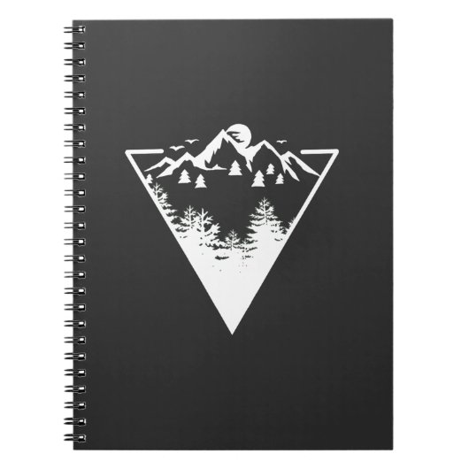 Carnet Image de cadre triangle avec paysage sauvage (Devant)