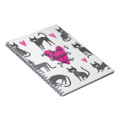 Carnet Image de chat mignon. Love lettering (Côté Droit)