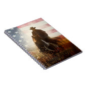 Carnet Image de cowboy du Jour de l'Indépendance. (Côté Droit)