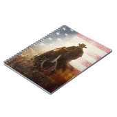 Carnet Image de cowboy du Jour de l'Indépendance. (Côté gauche)