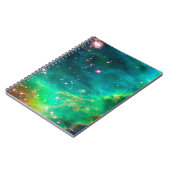 Carnet Image de galaxie de groupe d'étoile de nébuleuse (Côté gauche)