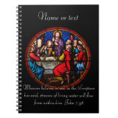 Carnet Image de Jésus christianisme avec Écriture bibliqu (Devant)