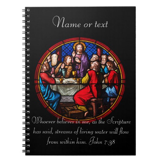 Carnet Image de Jésus christianisme avec Écriture bibliqu (Devant)